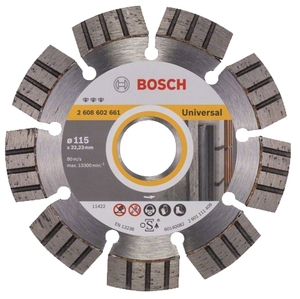 Алмазный круг 115х22,23мм универсальный Best (BOSCH) (2608602661)