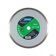 Алмазный круг 115х22.2 мм по керамике сплошн. VULCAN TILE NORTON (мокрая резка) (70184625179)