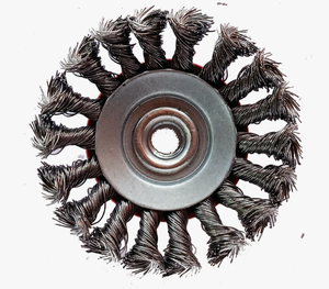 Кордщетка дисковая 150 мм из жгутированной стальной проволоки 0,5 мм